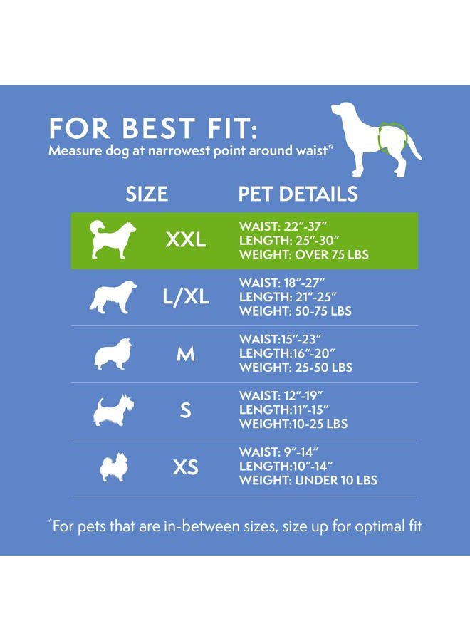 Simple Solution Dog Diapers Female, Dog Diapers, Potty Training, Super Absorbent, Breathable, Wetness Indicator for Urination, 22-37 Inch Waist, (XXL, 30ct) - Image 4